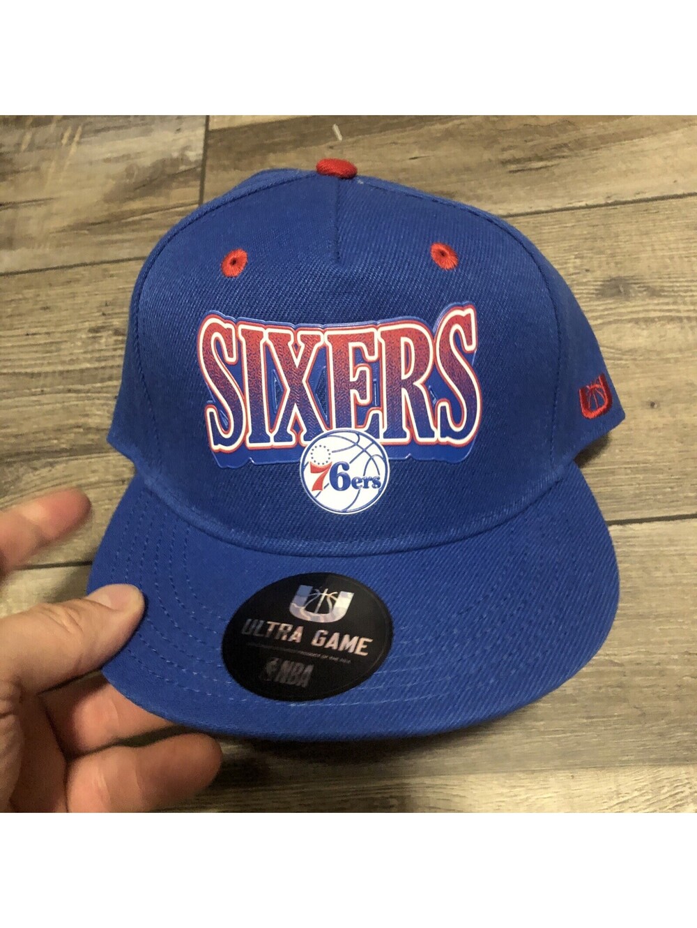 NEW Philadelphia 76ers Sixers Ultra Game NBA Snapback Hat Blue Cap BOYS
